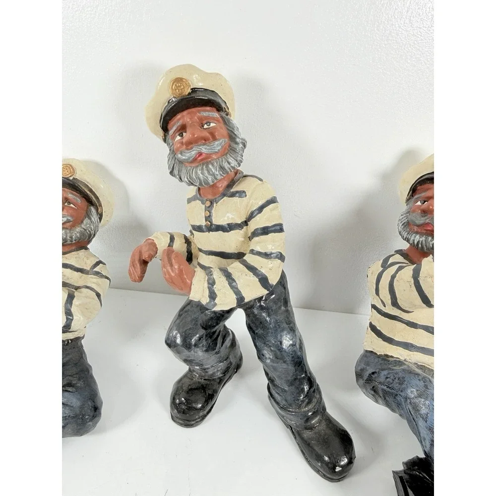 3‎ Captain Wine Bottle Holders Sailor Decor Nautical Barware